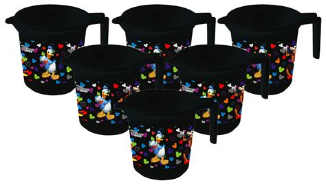 Kuber Industries Disney Team Mickey Print 6 Pieces Unbreakable Strong ...