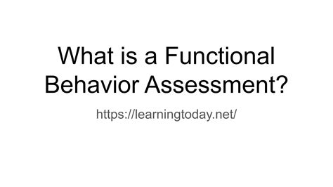Image result for Functional Behavior Assessment Importance