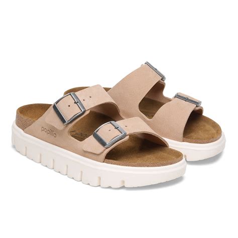 Arizona PAP Chunky Suede Leather Warm Sand | BIRKENSTOCK