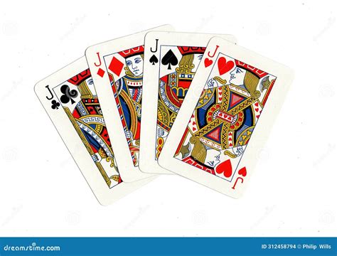 Four Jacks Vintage Playing Cards - Isolated Royalty-Free Stock Image ...