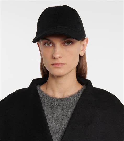 Wool And Cashmere Baseball Cap in Black - Toteme | Mytheresa