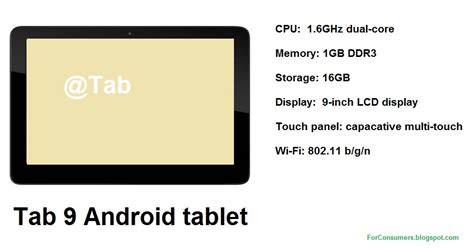 Image result for 9 Android Tablet