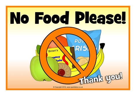 No Eating Signs To Print