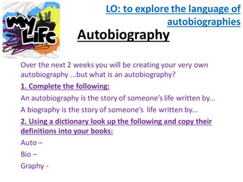 Autobiography Introduction Examples 的图像结果