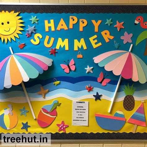 Beach Umbrella, Summer Bulletin Board Ideas, School Bulletin Board Ideas