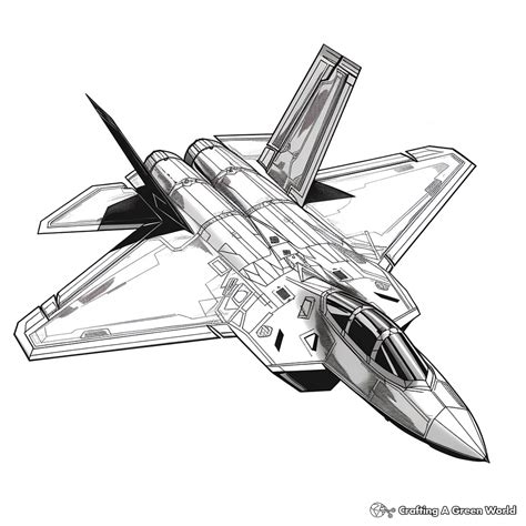 Fighter Jet Colouring Sheets