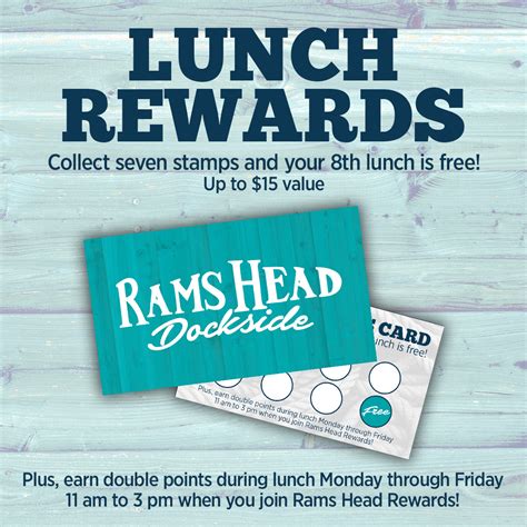 LUNCH REWARDS – Rams Head Dockside