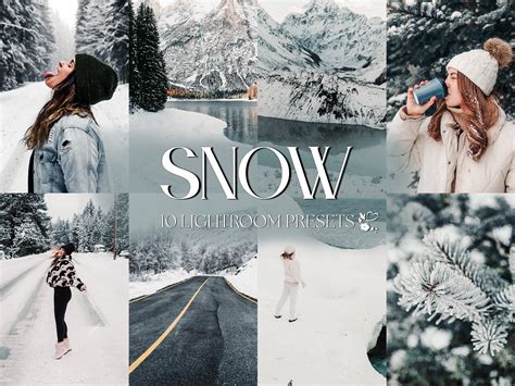 10 SNOW Lightroom Presets – Mobile Desktop – December, Winter, Bright ...