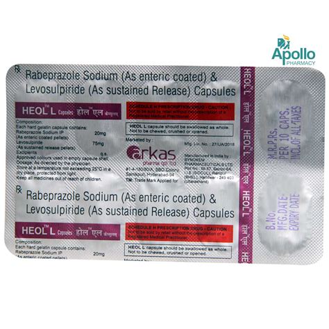 Heol L Capsule 10's Price, Uses, Side Effects, Composition - Apollo ...