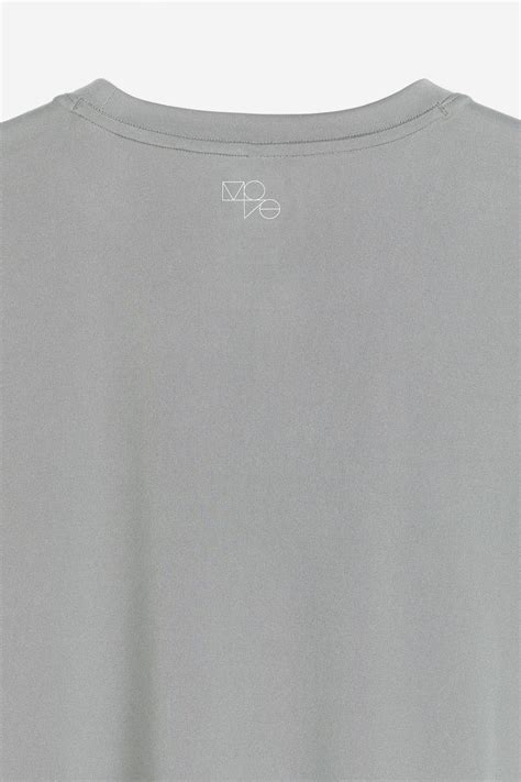 Regular Fit Sports top with DryMove™ - Grey - Men | H&M IN