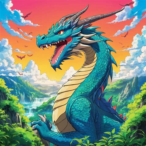 Dragon in Studio Ghibli Style | Stable Diffusion Online