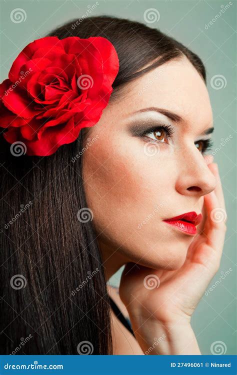Beautiful spanish girl stock image. Image of copyspace - 27496061