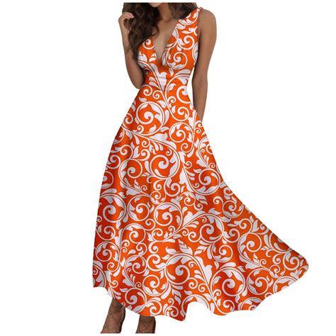 ZHAGHMIN Wrap Dress for Women Summer Floral Printed Wedding Guest Dress ...
