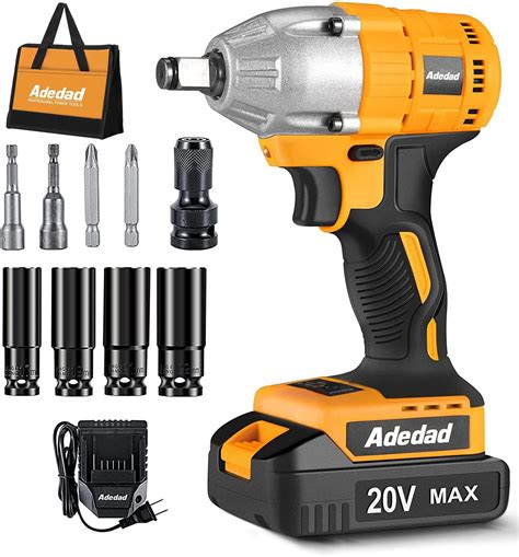 Adedad Brushelss Power Impact Wrench Set 1/2 inch 3000RPM India | Ubuy