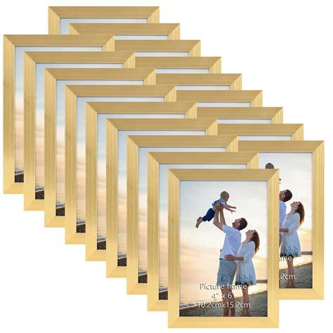 Hoikwo 18 Packs 4x6 Gold Multi Picture Frames Set for Family Photos ...