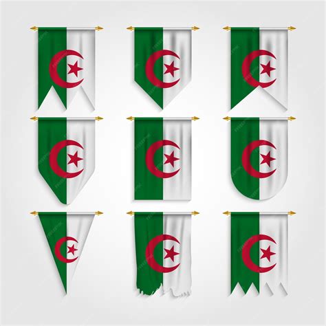 Drapeau de l'Algérie sous différentes formes, drapeau de l'Algérie sous ...