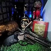 BENJOY Steel 357 Python Windproof Red Flame Gun Lighter (Silver ...