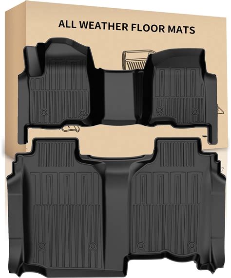 Amazon.com: Floor Mats for 2020-2026 Chevy Silverado/GMC Sierra 1500 ...