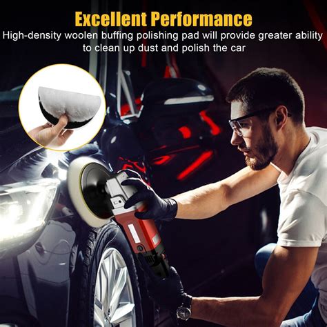 M14 Adapter Wool Pads IPELY 6-Piece Wool Polishing Pad Set - 6 Inch ...