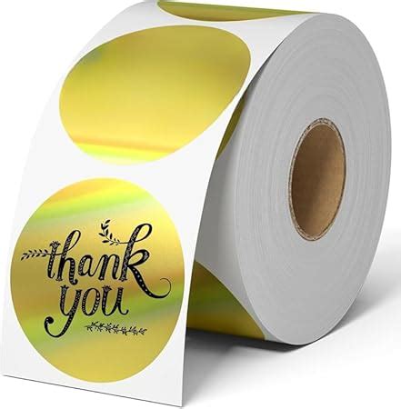 True-Ally 300 pcs Luxury Metallic Gold Color 2 Inch Round Printable Dot ...