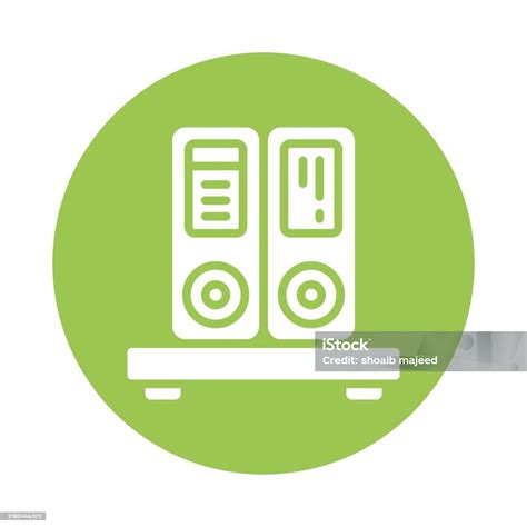 Binder Vector Gylph Circle Design Icon Workplace Symbol On White ...