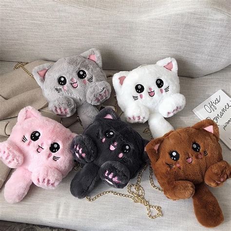 Fur Sling Bag - Cute Kitty Sling Bag Online in India | Tinyminymo ...