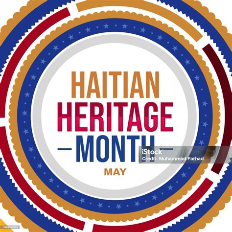 Haitian Heritage Month Background With Colorful Circle Designs And ...