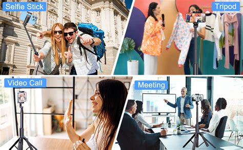 Selfie Stick Tripod, Extendable All in One Phone Tripod Integrated with ...