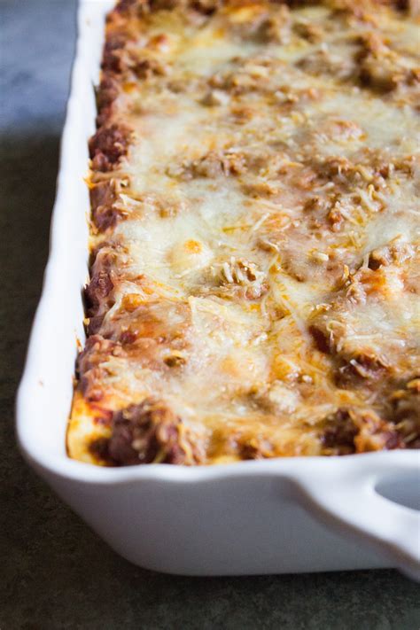 Lasagna, easy lasagna recipe, no boil, ricotta, beef, ricotta cheese ...