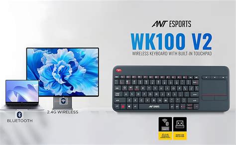 Amazon.in: Buy Ant Esports WK100 V2 Wireless & Bluetooth Keyboard with ...