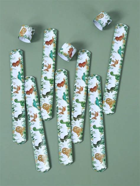 Set de 12 piezas de artículos de fiesta con temática de dinosaurio ...