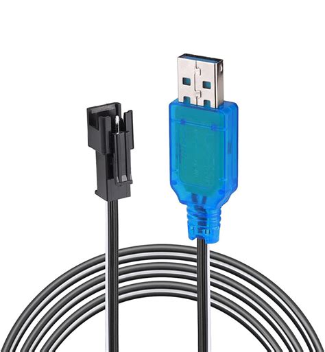 USB Charging Cable including Charging Protection BMS with SM 2P Plug f