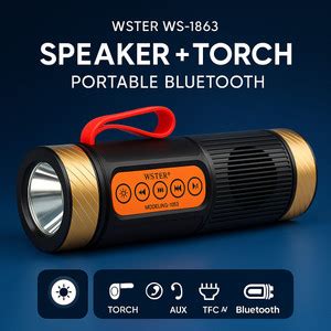 Buy Jmax Portable BT Speaker| 7W, FM,LED Torch USB/TF/AUX, – Outdoor ...