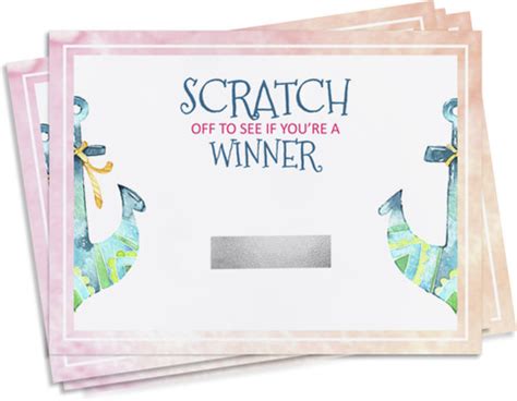 Inkdotpot ack Of 30, Mermaid Theme Scratch Off Game Cards For Baby ...