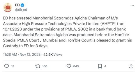 Associate High-Pressure Technologies' chairman arrested in money ...
