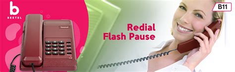 Beetel B11 Corded Landline Phone, Ringer Volume Control, LED for Ring ...