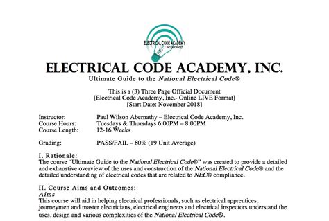 Image result for National Electrical Code Tutorial