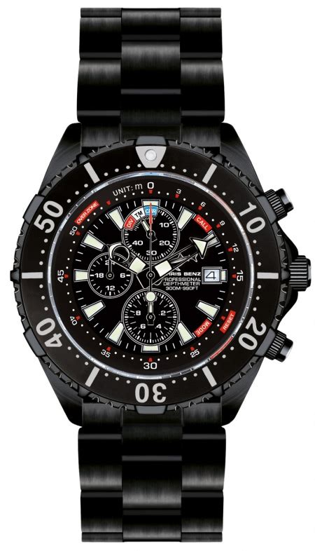 Chris Benz Depthmeter Chronograph 300m Black Edition CB-C300-LE-MBS