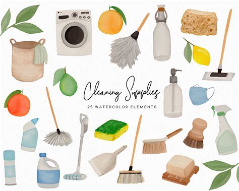 Cleaning Materials Clipart