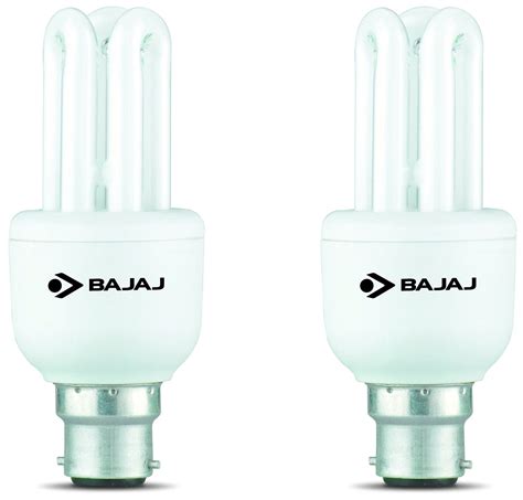 Bajaj Retrofit Miniz T3 Linear B22 8-Watt CFL (Pack of 2 and Cool Day ...