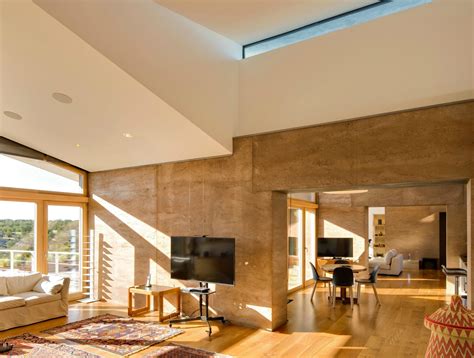 Rammed Earth House Interior