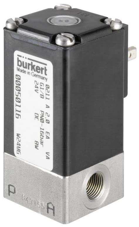 143492 Burkert | Burkert Solenoid Valve 143492, 2 Port, NO, 230V ac ...