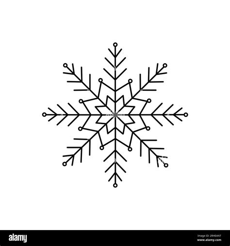 Simple Snowflake Drawing