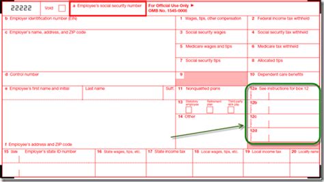 Control id box on w2 form - upnplhf