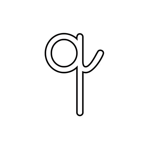 Lower Case Cursive Q