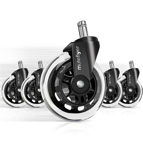 Buy MUTEFLYER Office-Chair-Wheels-Chair-Casters-Protect Floors and ...