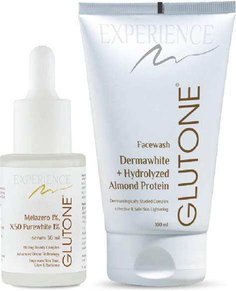 Glutone Skin Brightening & Glowing – Facewash & Serum Combo,With ...