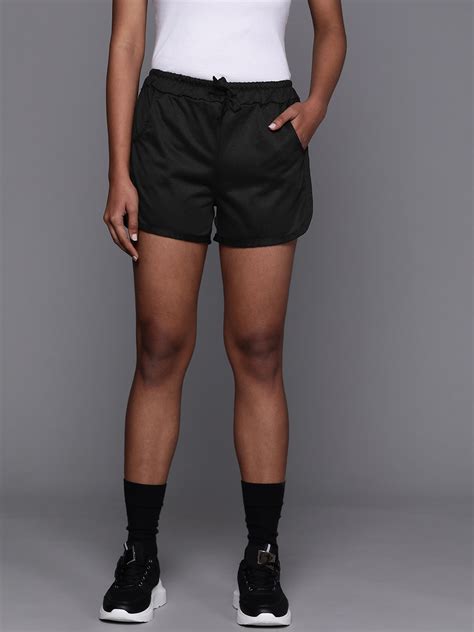 Buy JC Mode Women Black Solid Shorts - Shorts for Women 16531420 | Myntra