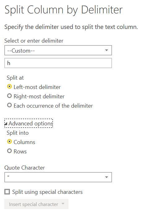 Solved: Pull substring of text that is on the left side of ...
