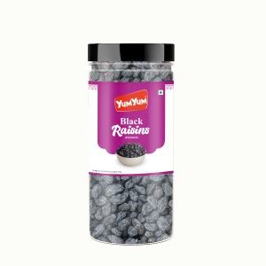 YUM YUM Premium Black Raisins Kishmish 250g Raisins Price in India ...
